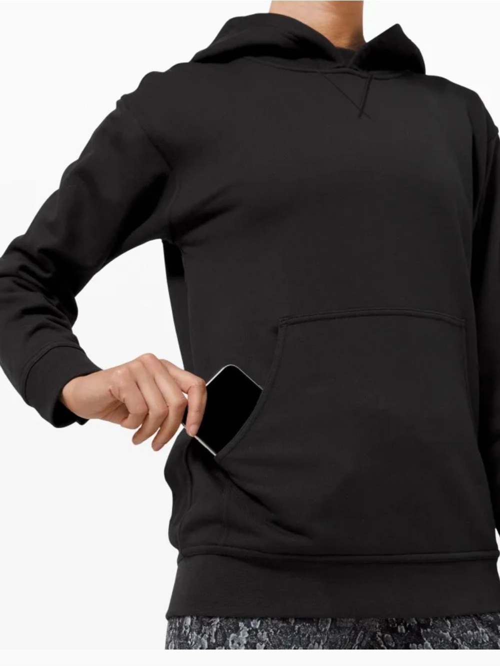 Lululemon All Yours Hoody Women Terry Black Size 2